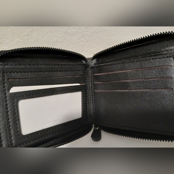 Men's Dizzoris Style Leather Grey Wallet - Picture 7 of 16